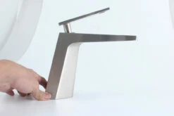 Royal Cube Single Handle Lav Faucet Brushed Nickel