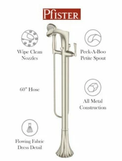 Pfister Rhen Free Standing Tub Filler - Includes Hand Shower -AMERICANBATH Sales Pfister 2.1 35191.1652974626