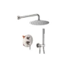 Royal Shower Head With Handheld Wall Mounted, Shower Faucets Sets Complete Brushed Nickel With 10 Inches High Pressure Shower Head For Bathroom Rough-in Valve Body And Trim Included -AMERICANBATH Sales Ro 1 62823.1642520584