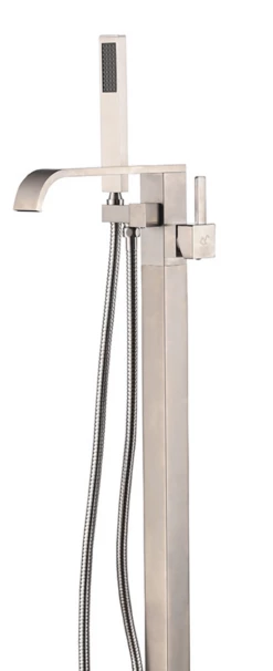 Royal Fall Freestanding Tub Faucet Brushed Nickel