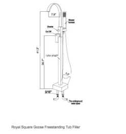 Royal Square Goose Freestanding Tub Filler Brushed Nickel 7 Royal Square Goose Freestanding Tub Filler Brushed Nickel -AMERICANBATH Sales Screen Shot 2016 10 28 at 12.22.13 PM 07286 75637.1552187243