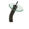 12" Waterfall Long Stem Glass Tray Faucet Oil Rubbed Bronze