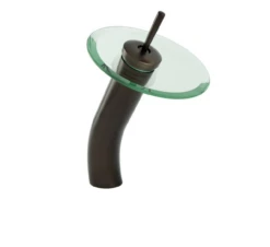 12" Waterfall Long Stem Glass Tray Faucet Oil Rubbed Bronze