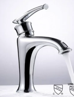 Royal Swan Single Handle Basin Bathroom Faucet Chrome