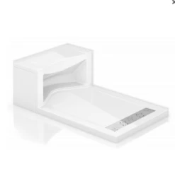 Fleurco | Alessa Seated Shower Base White, Right Side