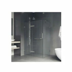 Vigo Monteray 73-3/8" High X 38 1/4" Wide X 30-1/4" Deep Hinged Frameless Shower Enclosure With 3/8" Glass