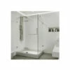 Vigo Monteray 79-1/4" High X 48" Wide X 32-3/8" Deep Hinged Frameless Shower Enclosure With 3/8" Glass - Shower Pan With Left Hand Drain -AMERICANBATH Sales VG601148WL 0 87907.1638118017