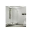 Vigo Verona 78-3/4" High X 42-1/8" Wide X 42-1/8" Deep Hinged Frameless Shower Enclosure With 3/8" Glass - Shower Pan Included