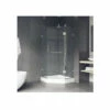Vigo Piedmont 76-3/4" High X 38" Wide X 38-1/8" Deep Hinged Frameless Shower Enclosure With 3/8" Glass - Shower Pan Included -AMERICANBATH Sales VG606238W 0 27176.1638131613