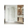 Vigo Gemini 76-3/4" High X 42" Wide X 42-1/8" Deep Hinged Frameless Shower Enclosure With 3/8" Glass - Low Profile Shower Pan Included -AMERICANBATH Sales VG606342WS 0 14394.1638125094