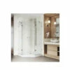 Vigo Gemini 76-3/4" High X 47" Wide X 47-5/8" Deep Hinged Frameless Shower Enclosure With 3/8" Glass - Low Profile Shower Pan Included -AMERICANBATH Sales VG606347WS 0 02758.1638121067
