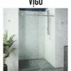 Vigo Elan 76" High X 60" Wide Sliding Frameless Shower Door With Clear Glass -AMERICANBATH Sales Vigo 1 Clear Chrome 01145.1651523412