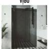 Vigo Elan 74" High X 60" Wide Sliding Frameless Shower Door -AMERICANBATH Sales Vigo 2 Matte Black 06611.1651524708