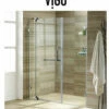 Vigo Piroutte 72" High X 60"-66" Wide Hinged Frameless Shower Door With 3/8" Glass 1 Vigo Piroutte 72" High X 60"-66" Wide Hinged Frameless Shower Door With 3/8" Glass -AMERICANBATH Sales Vigo 3 Brushed Nickel 91361.1651525356