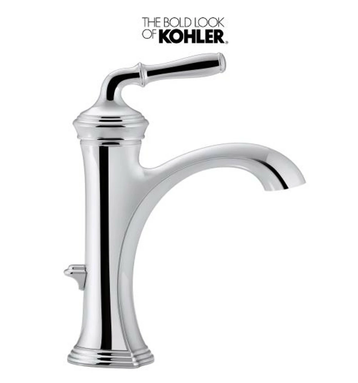 Kohler Devonshire Single Hole Bathroom Faucet - Drain Assembly Included 6 Kohler Devonshire Single Hole Bathroom Faucet - Drain Assembly Included - Image 4