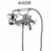 Axor Montreux Wall Mounted Tub Filler With Built-In Diverter And Cross Handles - Includes Hand Shower