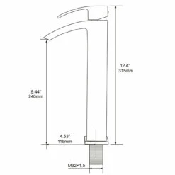 Royal Fall Tall Single Handle Faucet Brushed Nickel -AMERICANBATH Sales bn123456 10290.1552513737