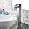 Royal Fall Tall Single Handle Faucet Brushed Nickel -AMERICANBATH Sales bn123 31649.1552513737