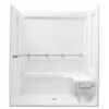 Sterling ADA Shower 63-1/4" X 39-3/8" X 73-1/4" Vikrell Shower With Drain Center And Seat Included 2 Sterling ADA Shower 63-1/4" X 39-3/8" X 73-1/4" Vikrell Shower With Drain Center And Seat Included -AMERICANBATH Sales white encloure 30709.1612293069