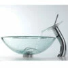 Donna 12" Waterfall Long Stem Glass Tray Faucet